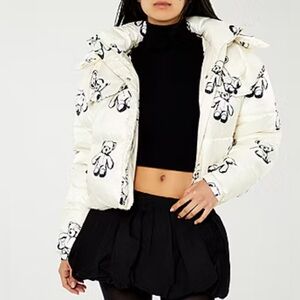 Forever 21 Bear Mid-Weight Puffer Jacket